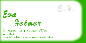 eva helmer business card
